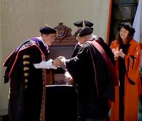 Robert Geddes awarded honorary Doctor of Fine Arts.